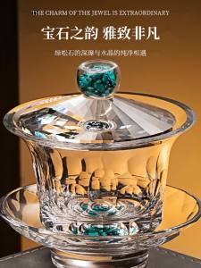 FLOWER MOO | High-end Gold-foil Thick Crystal Glass Tea Cup