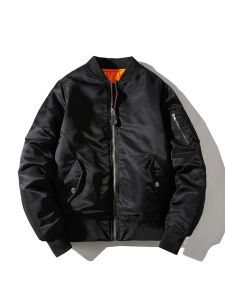 Dày Dặn Bóng Chày Ngắn Áo Khoác Dành Cho Nam Và Nữ Rộng Rãi Fit Cotton Vải Bông Đệm MA1 Flight Áo Khoác Thời Trang Thương Hiệu Cặp Đôi Khi Mặc