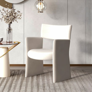 Designer Casual Crown Minimalist High-End Dining Chair Home Use Living Room Guest Chair Social Media Popular Ins Makeup Chair