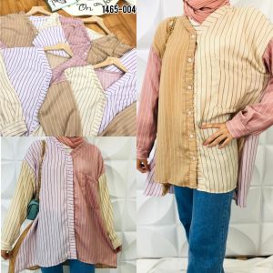 ATASAN KEMEJA SATIN TEBAL WARNA WARNI VIRAL IMPORT