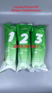 Combo 3 Lõi Lọc Thô 123 KANGAROO Mẫu Mới ECO Chính Hãng Dành Cho Máy Có 3 Cốc Lọc 10Inch
