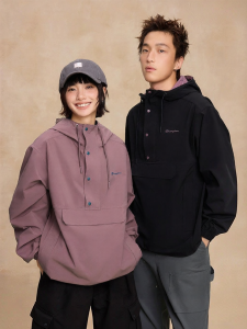 Champion | Hooded Pullover Half Button Workwear Jacket