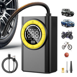 Carsun Wireless Portable Handheld Air Pump with Lighting Digital Display for Motorcycles And Bicycles