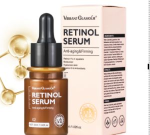 VIBRANT GLAMOUR [BPOM] Retinol Serum  30ml Anti-Aging Retinol Ganda Anti penuaan Memudarkan Garis Halus Mengencangkan Kulit Memudar Bintik-bintik Gelap Anti Kerut Pelembab Pemutih Mengencangkan Perbaikan Esensi Perawatan Kulit