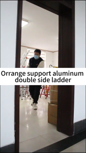 4-7Step Ladder Tangga Aluminum Lipat Heavy Duty High Load Bearing Double Sided Beban Tinggi & Stabil