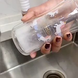 Silicone Long Handle Brush Water Cup Wineglass Kitchen Cleaning Tool Multi Functional Bottle Brush Cleaning Brushes