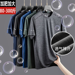 Loose Casual Short Sleeve T-Shirt for plus Size Men Summer Comfortable Breathable Printed round Neck Basic Fashion Urban Style