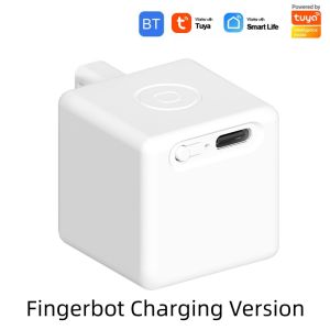 New Tuya Bluetooth Smart Touch Fingerbot Plus USB Charge Version Switch Button Pusher Arm Fingerbot Via Alice Alexa Google Home