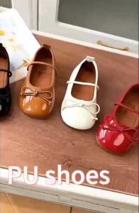 Sepatu anak perempuan flat balet terbaru kekinian model balet pita mutiara kekinian usia 1-10 thn