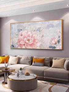 YASISHA | Modern Luxury Peony Wall Art Sofa Background