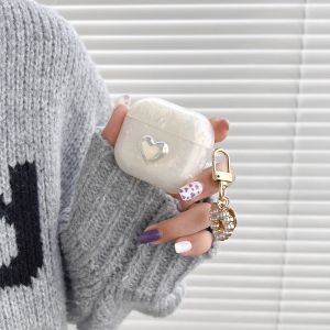 3D Heart Shell Texture Airpods Protective Case Wireless Bluetooth Earphone Soft Shell Compatible with Airpod pro 4th Gen