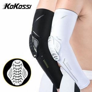 KoKossi 1 PCS Fitness Basketball Anti-collision Elastic Arm Protectors Running Cycling Elbow Supports Training Arm Sleeves