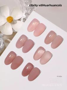 Sơn Móng Tay Màu Hồng Nude Nhẹ Nhàng TC 2025 Gentle Whitening Nude Gel Nail Art 10ml - Bộ 6 Màu Dành Cho Giáng Sinh Màu Hồng Nude Xinh Xắn