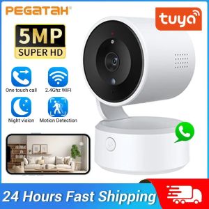 Tuya 5MP One-touch Call Baby Monitor 3MP WiFi PTZ Camera Auto Tracking Color Night Vision IP Security CCTV SurveillanceHOme