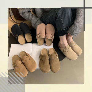 Xishop ส่งเร็ว ส่งไว รองเท้าแตะหัวปิด แบบสวมเปิดส้น น้ำหนักเบา ใส่สบาย พื้นยางกันลื่น ดีไซน์แบบมินิมอล เรียบง่าย สวมใส่ได้หลายโอกาส คุ้มมาก กดสั่งด่วนๆ