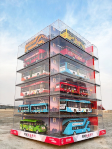 KAIWEI | Rotary Bus Model Toy Car with Sound Light and Tracks