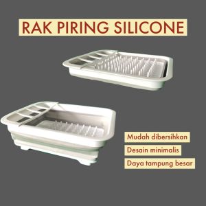 Rak piring lipat flexibel silicone