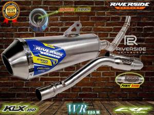 Knalpot Racing Riverside pnp Crf Klx Dtracker Wr 155 Type Long Polos Bending