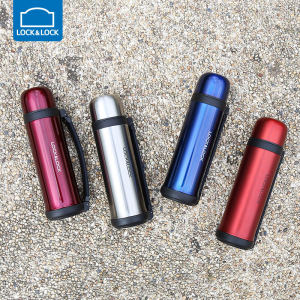 Comfortable Large Capacity Stainless Steel Thermal Cup Handheld 700ml LHC1418 Leakproof Vintage Korean Style Travel Water Bottle