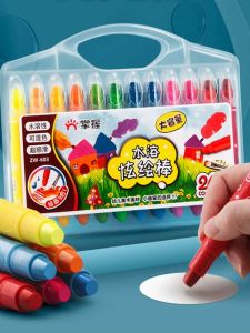 Chì Bút Màu Trơn Sáng Bóng 12 Màu 24 Màu 36 Màu 48 Màu Chì Bút Màu Nước Có Thể Rửa Được Dành Cho Trẻ Mẫu Giáo Chì Bút Màu Sáng