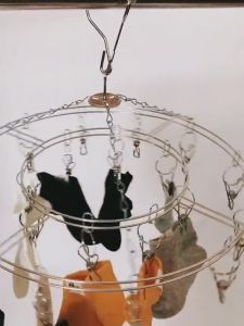 ที่หนีบผ้า ราวหนีบผ้าสแตนเลสแบบ ไม้แขวนผ้าตัวหนีบ   20 ตัวหนีบ / 30 ตัวหนีบ หมุนได้รอบ 360 องศา ตัวหนีบแข็งแรง ทนทาน ไม่ขึ้นสนิม