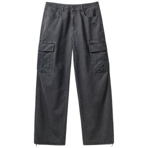 CAMEL | Heavyweight Washed Retro Style Cotton Trousers