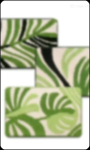 Socone Leaf Pattern Thick Plush Door Mat Bathroom Floor Mat Strong Water Absorption & Non Slip 40X60cm