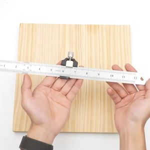 FNICEL | Combination SquareAdjustable Steel Ruler Positioning Block45-90Degree Marking Gauge Line Scriber Fixed Position Measuring Tool