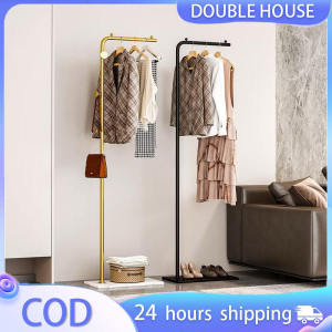 LUMINSTOW-Clothes Rack Modern Iron Bedroom Coat Stand Clothes Trousers Scarves Bag Umbrella Stand