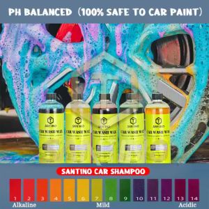【SANTINO】Colour Snow Shampoo 650ml Snow Wash Car Wash Concentrated Non-acid Alkaline Chemical Foam Cleaner Five Color Styles (Malaysia Stock)