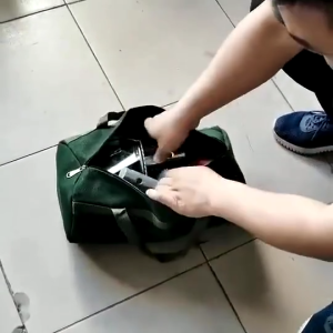 Multifunction Tool Maintenance Bag Portable Large Canvas Electrical Repair Tool Storage Organizer