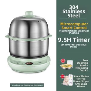 Bear | Multi-Function Egg Cooker and Pan with Auto-Off