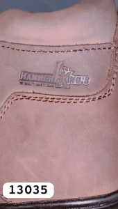 Hammer Kings Exclusive Safety Shoes 13035 Mid Cut Dual Zipper Steel Toe Cap Leather Working Shoes