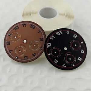 29.5mm Green Luminous White Giant Panda Dial Fit For VK63 No Logo Movement High-Quality Watch Modification Accessories