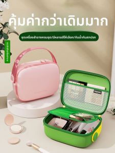 กระเป๋าเครื่องสำอางขนาดใหญ่ 2025 กระเป๋าเครื่องสำอางแบบพกพาสำหรับผู้หญิง ช่องเก็บเครื่องสำอาง บรรจุภัณฑ์ กล่องเครื่องสำอาง