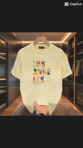 LC.TRADING เสื้อยืดคอลเลคชั่นฤดูร้อนใหม่  พิมพ์ลายใหม่ยอดฮิต คอกลมแขนสั้น มี5 สีให้ได้เลือกใส่ สินค้าพร้อมส่ง B0004