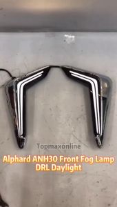 Toyota Alphard Vellfire LED Fog Lamp with DRL Running Signal & Welcome Light for Front Bumper (ANH30/AGH30)