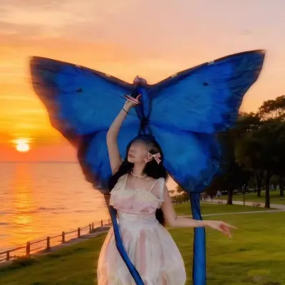 gumahus | Butterfly Shape Pink New Kite