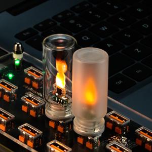 Retro USB Led Filament Night Light Yellow Warm Bulb Lighting Flame ambient light For Home Decor Emergency Lighting