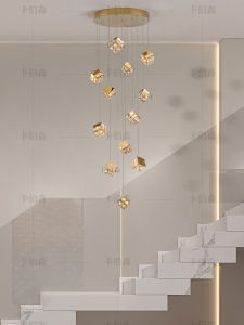Designer Luxurious Rotating Crystal Chandelier