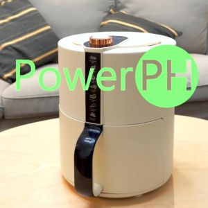 POWERPH Air Fryer 4.5L White Household Multi-functional Oil Free Non-Stick White Airfryer