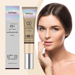 ครีมกันแดดรองพื้นชนิดน้ำคอนซีลเลอร์กันน้ำกันเหงื่อแต่งหน้าให้ความชุ่มชื้นยาวนานนุ่มซีซีครีมช่วยให้ผิวกระจ่างใส