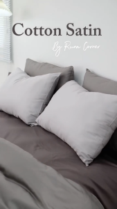 Combo chăn gối 3 món Satin Cotton RUNA CORNER mềm mại thoáng khí - Combo 1 vỏ chăn + 2 vỏ gối nằm