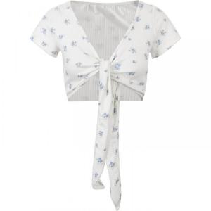 Summer Short Sleeve Flower Pattern Cardigan