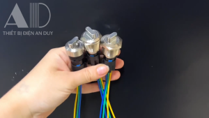 Núm công tắc vặn Tự khóa 2 - 3 chế độ bằng Kim loại (16mm 19mm 22mm)