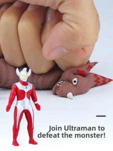 Stretchable Squeezable Soft Vinyl Ultraman and Monsters Toys