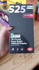 itel S25 Ultra RAM 8+8/256GB - 6.78"FHD+ Amoled 3D 120hz - 6.9mm Ultra Slim Design - Corning Gorila Glass 7i