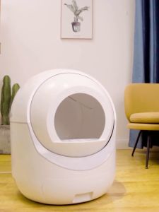 Automatic cat litter tray Large space/Large capacity cat toilet Smart Cat litter box Automatic cleaning of animal products closed cat litter box/can be controlled remotely