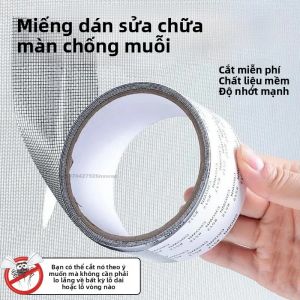 Tự Dính Sửa Chữa Màn Hình Cửa Sổ Băng Chống Muỗi Rèm Cửa Lưới Chống Muỗi Lỗ Miếng Dán Cực Băng Keo 2 Mặt