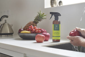SOAPNUT REPUBLIC Fruit & Veggie Spray 500ml - Organic fruit wash all natural ingredients & safe for babies safe for family plant-based remove wax remove chemicals rinse off easily fragrance-free soapnut berries